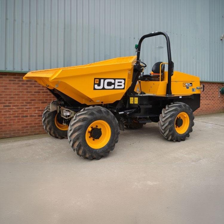Road Registered 6 ton swivel dumper JCB for hire