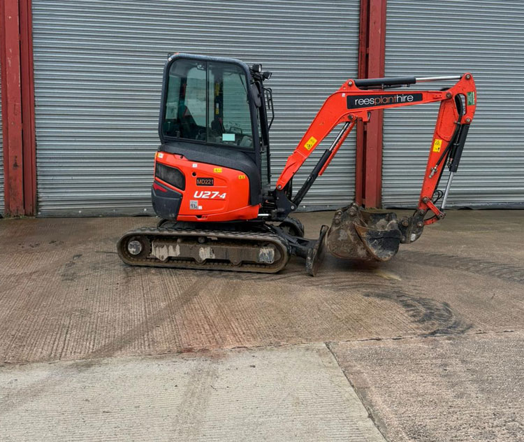 u27 excavator for hire